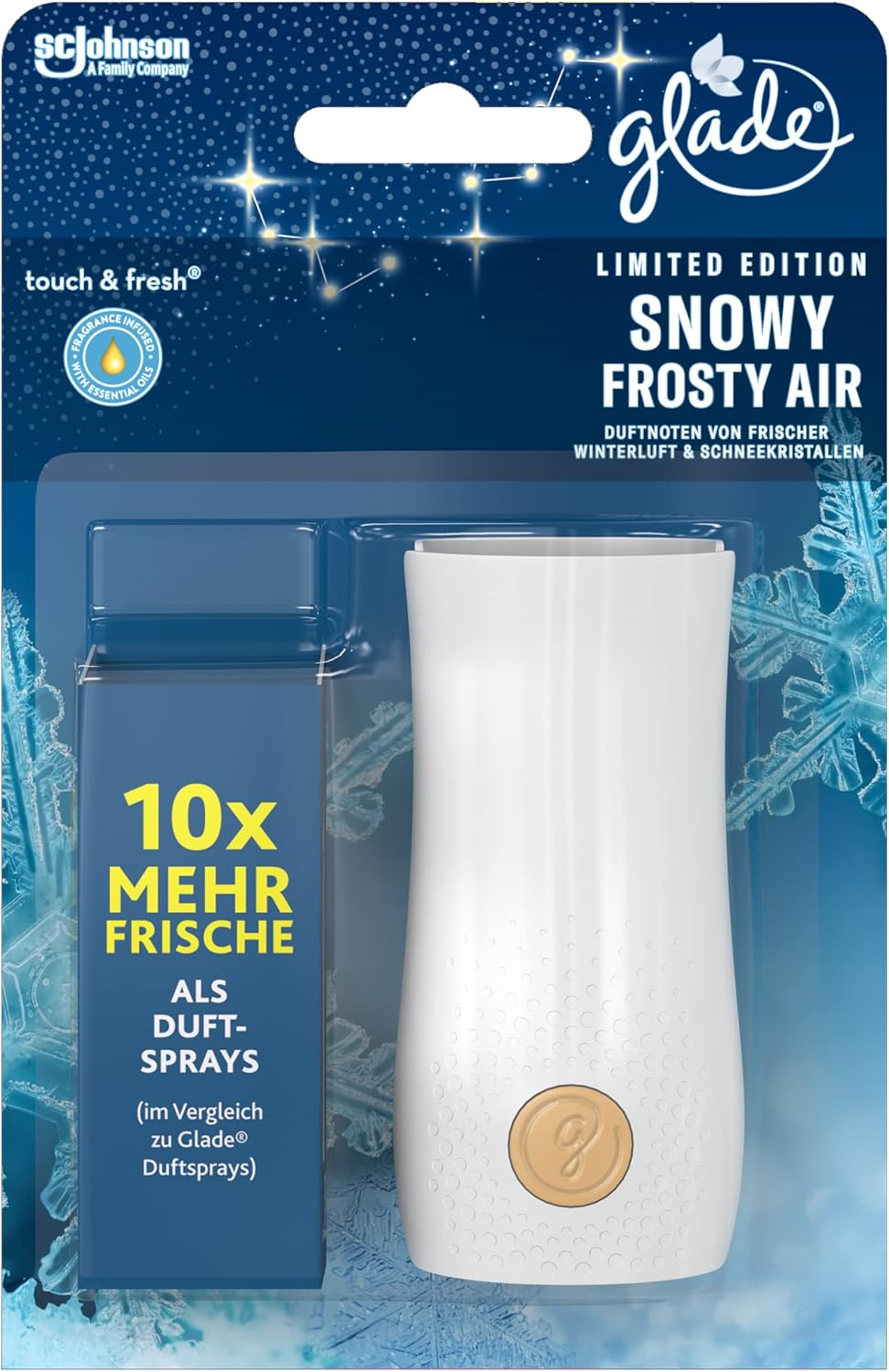 Glade Touch & Fresh (Brise One Touch) Halter inkl. 1 Nachfüller, Lufterfrischer Minispray 10ml