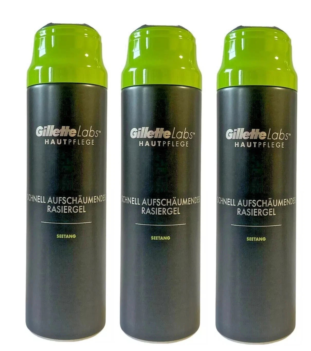 3x Gillette Labs · Rapid Foaming Shave Gel 198ml