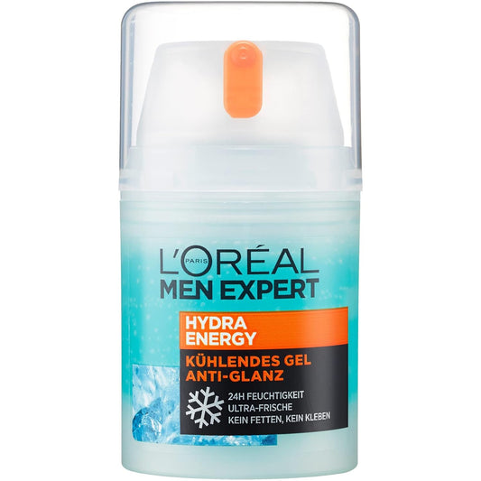 L'Oréal Men Expert Gesichtspflege für Männer Hydra Energy Kühlendes Gel Anti-Glanz 50 ml
