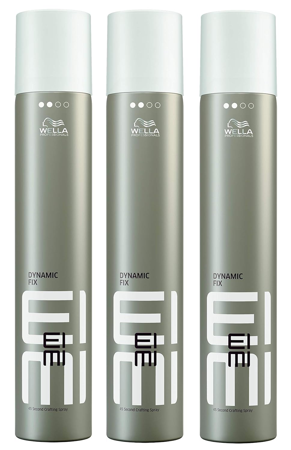 Wella EIMI Dynamic Fix Styling Spray – 45 Sekunden Haarspray für ein flexibles Styling – mit UV-Schutz-Formel und Schutz vor Feuchtigkeit und Hitze – 3 x 500 ml