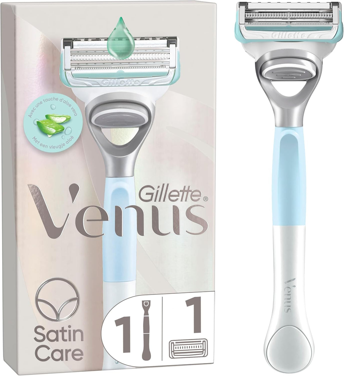 Gillette Venus Damenrasierer für den Intimbereich + 1 Ersatzklinge
