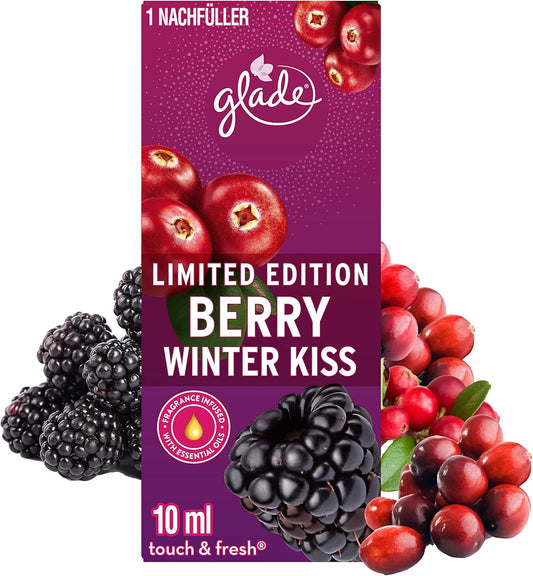 Glade Touch & Fresh (Brise One Touch) Nachfüller, Lufterfrischer Minispray, Berry Winter Kiss 6x10ml