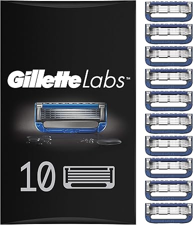 Gillette Labs Heated Razor Rasierklingen, 10 Ersatzklingen für beheizbaren Nassrasierer