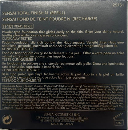 Kanebo SENSAI Total Finish Foundation Nachfüllung TF101 11g PEARL BEIGE